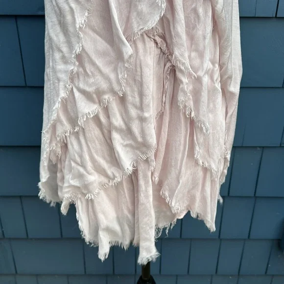 Liabella pale pink tank top ruffle large cute - Picture 3 of 7